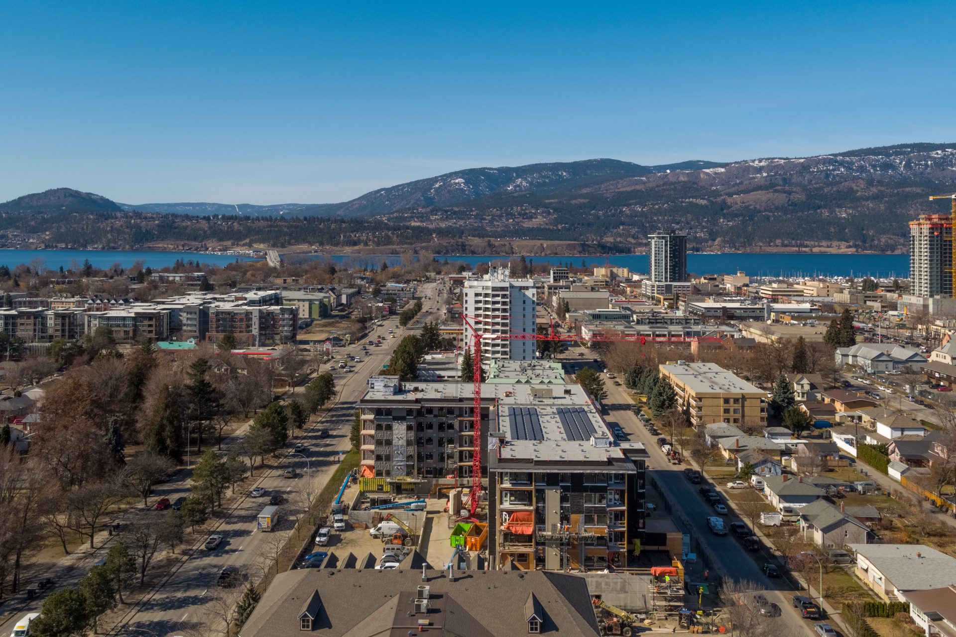 Aerial view of Kelowna