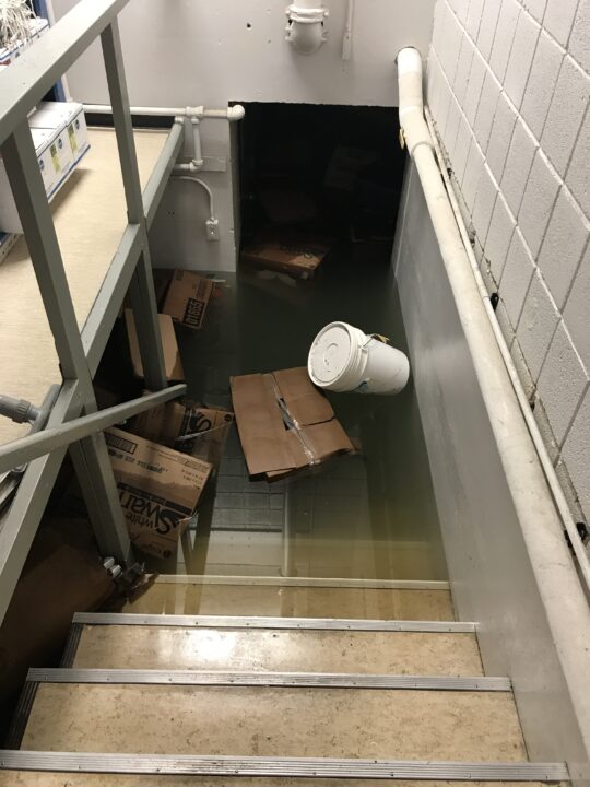 Water filled basement